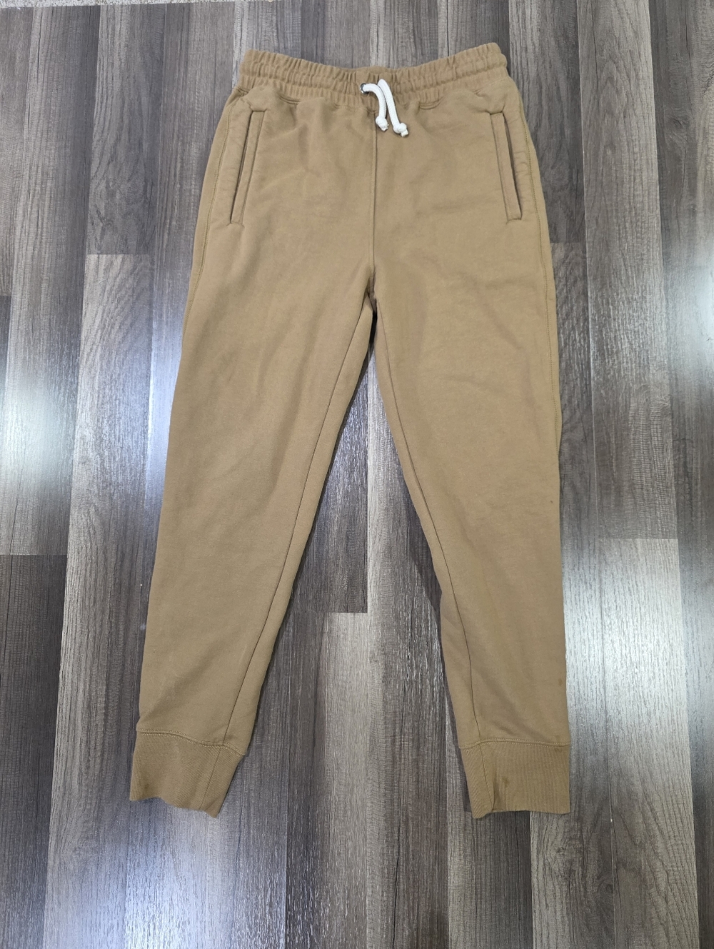 The North Face Tan Cuffed Jogger Sweat Pants Activewear Streetwear Cozy Lounge.S